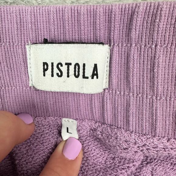 Revolve Pistola Size L Purple Haze High Rise Wynn Cozy Embroidered Sweatpants - Picture 4 of 8